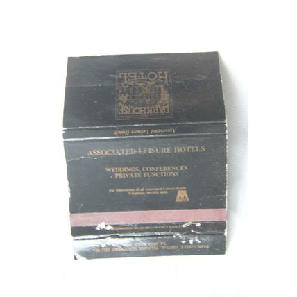 Matchbook cover The Parkhouse Hotel, Shifnal, Telford