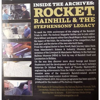 Rocket DVD The Steam Railway Magazine Promo Inside the Stephensons Legacy