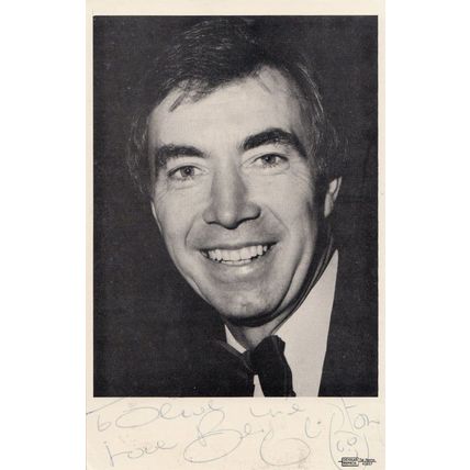 Bernie Clifton Hand Signed Photo With Reverse Message Letter Antique Autograph