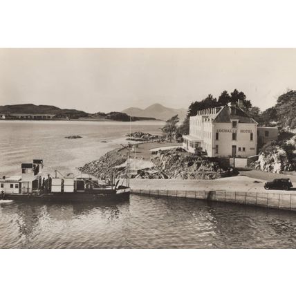Boat at Lochlash Hotel Scottish Real Photo Vintage Postcard