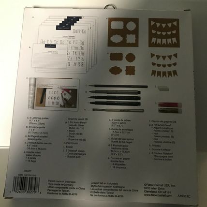 New Faber-Castell Creative Lettering Caligraphy 15 Piece Set