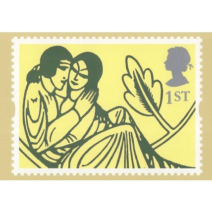 All The Love Poems Of Shakespeare Book RMPQ Stamp Postcard