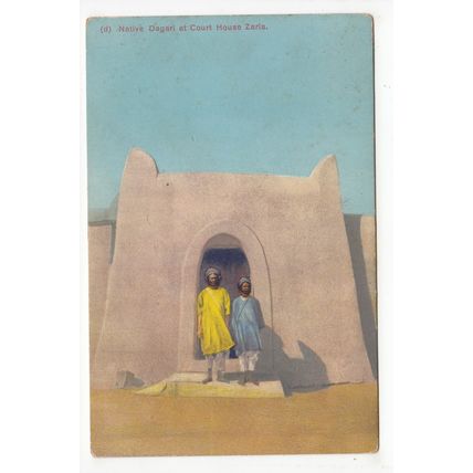 Native Dagari at Court House Zaria Postcard Nigeria