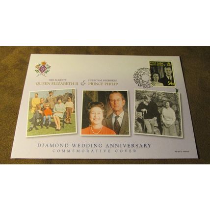 2007 Indian Ocean Terri FDC Cover - Queen Elizabeth Diamond Wedding Anniversary