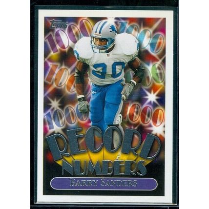 1999 Topps Record Numbers Silver #RN4 Barry Sanders
