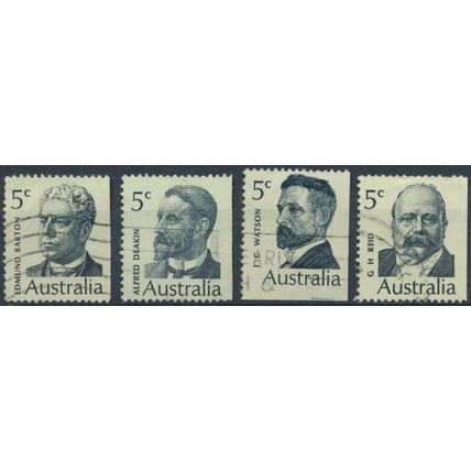 Famous Australians - Australia 1969 - F H - SG 446/9