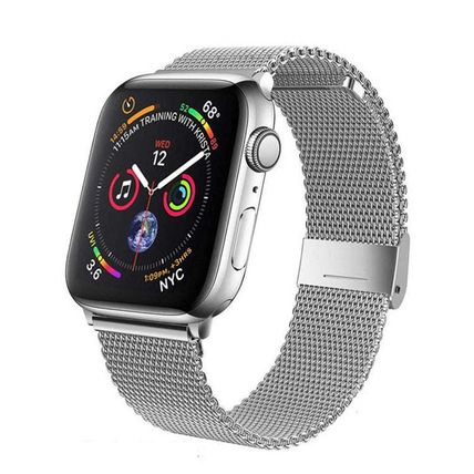 Milan Metal Steel Mesh Integrated Buckle Watch Band, For Apple Watch Series 8&7