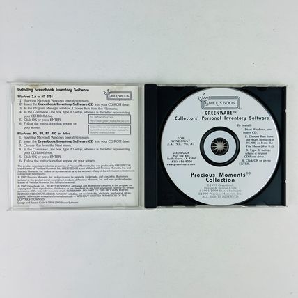 Precious Moments by Enesco Greenbook GreenWare Personal Inventory PC CD Software