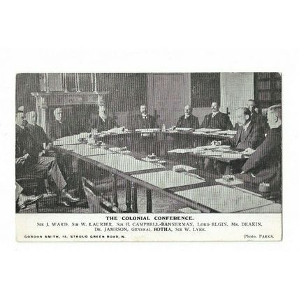 The Colonial Conference Postcard. Gordon Smith Publishing.