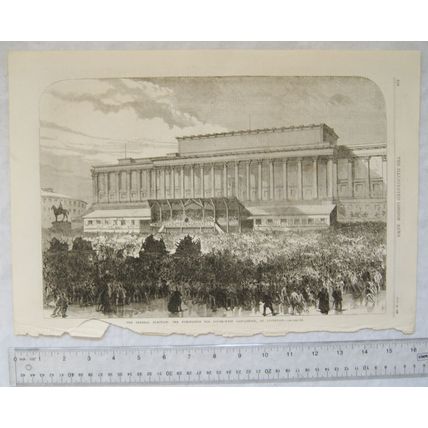 1868 engraving The General Election : Nomination for SW Lancs., Liverpool