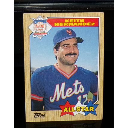 TOPPS 1987 KEITH HERNANDEZ NATIONAL LEAGUE ALL-STAR BASEBALL CARD #595