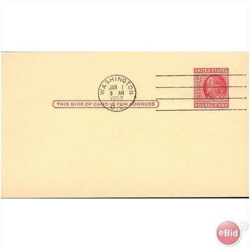USA Postal Card 1952 - Postal Card unaddressed 1