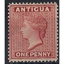 Antigua 1885 SG26 1d Rose Wmk Crown CA Mounted Mint .. ..