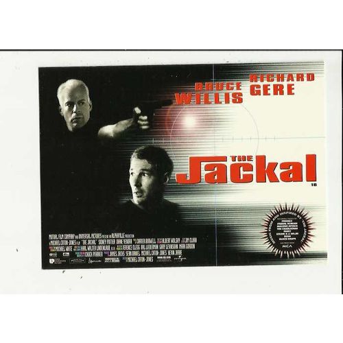 THE JACKAL Bruce Willis, Richard Gere Poster Art Postcard by Boomerang