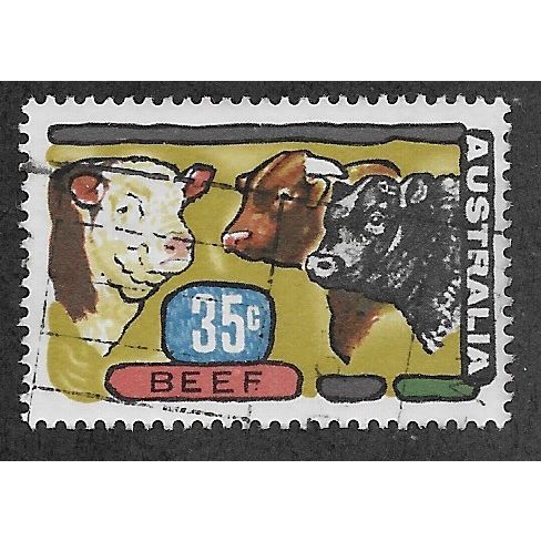 AUS 1972 35c 'PRIMARY INDUSTRIES - BEEF' FINE USED (EBID52-040)