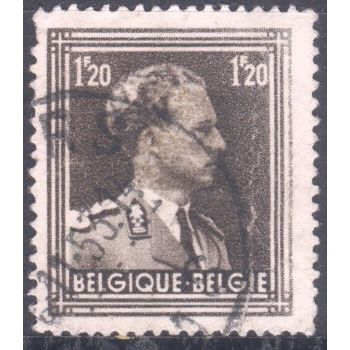 Belgium 1936 - SG749 - 1f.20 brown - King Leopold 111 - used