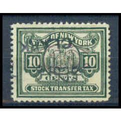 Used Revenue 10c N.Y. Stock Transfer Fine WA2767