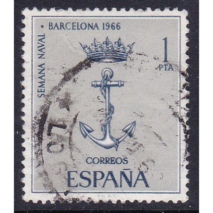 SPAIN 1966 NAVAL WEEK 1 pta USED SG1797