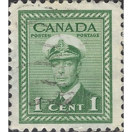 CANADA, King George VI Naval uniform, green 1942, 1c, #4