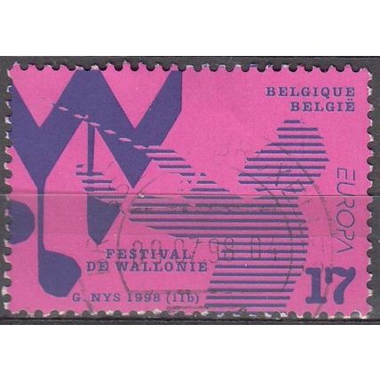 Belgique 1998 Michel 2811 O Cote (2008) 1.00 € Europa CEPT Festival de Wallonie