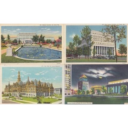St Louis Missouri Civic Centre At Night City Hall Federal Building 4x Postcard s