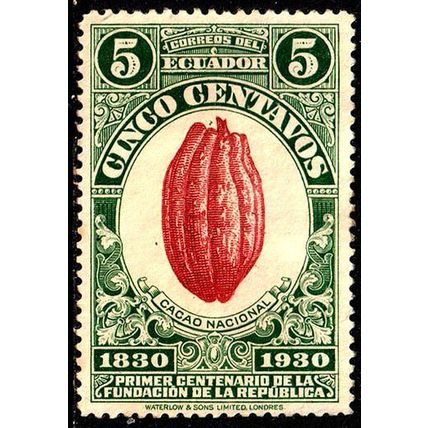 Ecuador 1930 Anniversary of the Republic 5c MNH Cacao Stamp Chocolate