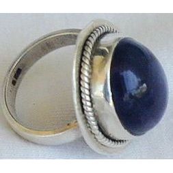 Dark purple glass ring