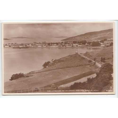Approach to Ullapool and the Summer Isles J B White Ltd Postcard A1653
