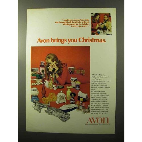 1970 Avon Products Ad - Brings You Christmas