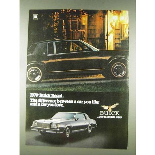 1979 Buick Regal Ad - Difference Between Like and Love