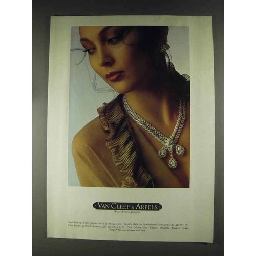 1979 Van Cleef & Arpels Jewelry Ad - Necklace, Earrings