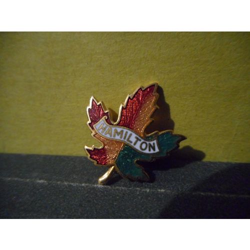 Hamilton Ontario,Canada Maple Leaf Lapel Pin