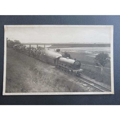 The Eskdale Express Leaving Ravenglass Postcard
