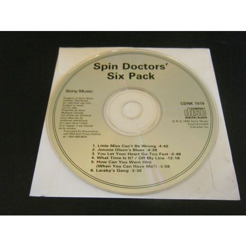 Six Pack by Spin Doctors' (CD, 1994) - Disc Only!!!