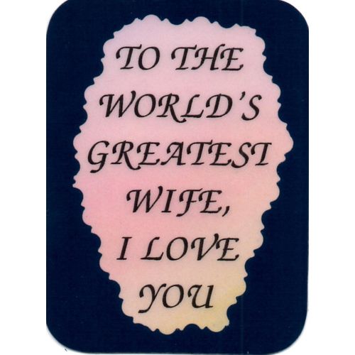 2042 Family Friends Refrigerator Magnet World's Greatest Wife I Love You