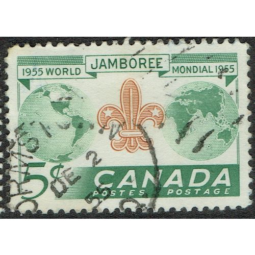 Canada 1955 8th World Scout Jamboree 5c Orange Brown and Green SG482 FU