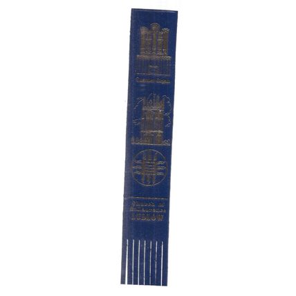 LUDLOW CHURCH, SHROPSHIRE.. ...Leather Bookmark.. . 181 #