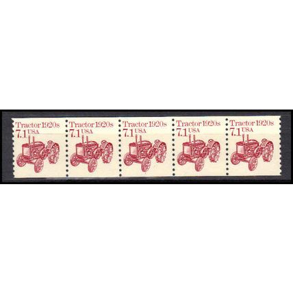 2127 7.1c Tractor Fine MNH Dry Gum PNC 1/5 X0666