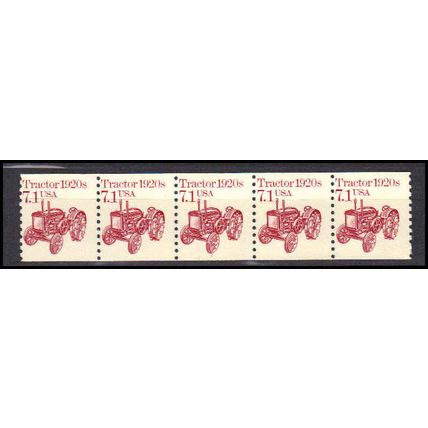 2127 7.1c Tractor Fine MNH Dry Gum PNC 1/5 X0667