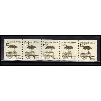 2133v 12.5c Pushcart Very Fine MNH Dry Gum PNC 1/5 Missing Ink X2195