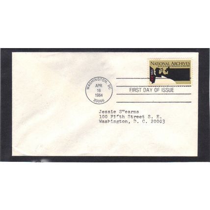 FDC 2081 20c Lincoln-Washington (No Cachet-Typed/A) CV39231
