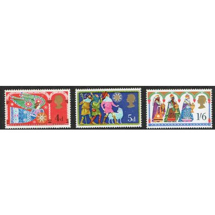 1969 Christmas set 3v SG812-814 UM