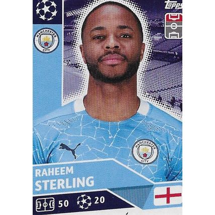 Topps UEFA Champions League 2020/21 Stickers: MCI17 - Sterling (Raheem)