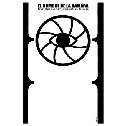 Movie Poster for Russian film EL HOMBRE de la camara.Camera.Room art decoration