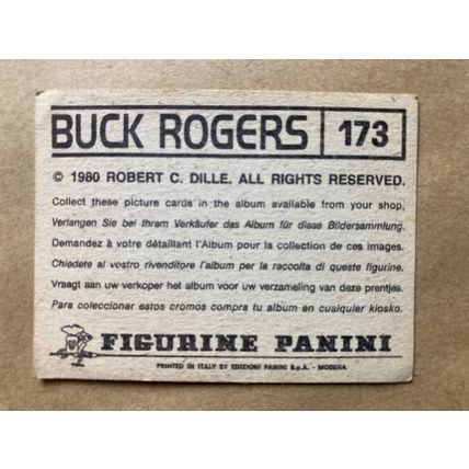 Buck Rogers Sticker # 173 (A) unused 1980 Panini