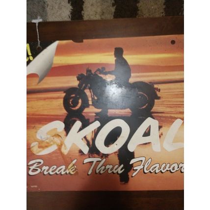 Skoal 1993 Plastic Two Sided Long Cut Sign