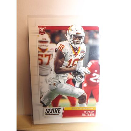 2019 Panini Score HAKEEM BUTLER (ISU/Cardinals) Rookie Card #350