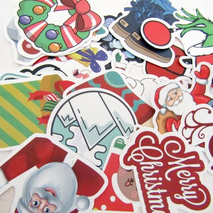 25 Christmas Stickers Loose Random Selection Fun Scrapbooking Decorate ST5