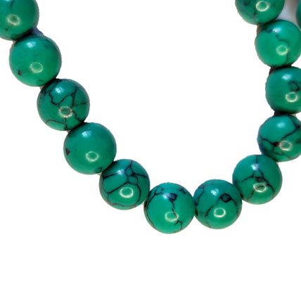 Turquoise 8mm Semi Precious Gem Stone Beads Avg 49-54 Beads 15" long NB15