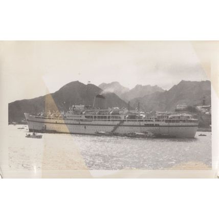 Oxfordshire Ship Bibby Line Vintage Photo Please Read